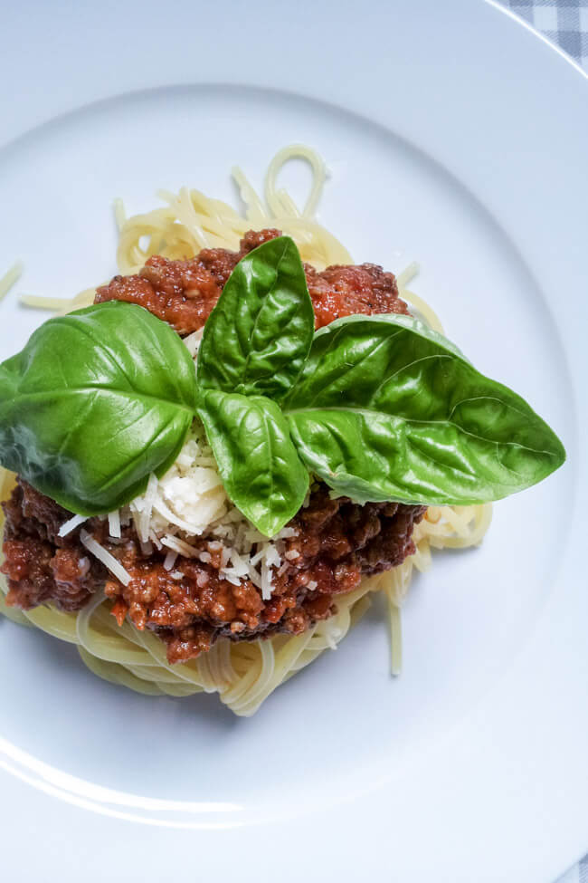 spaghetti bolognese nudeln pasta bolo hackfleischsauce