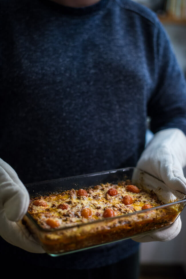 low carb lasagne zucchini fleisch hackfleisch