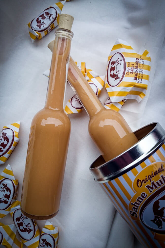 sahnekaramell muhmuh sahne muh-muhs likör toffee geschenke aus der küche weihnachten