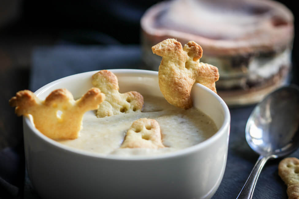 käsesuppe halloween käsesüppchen gespenster cracker