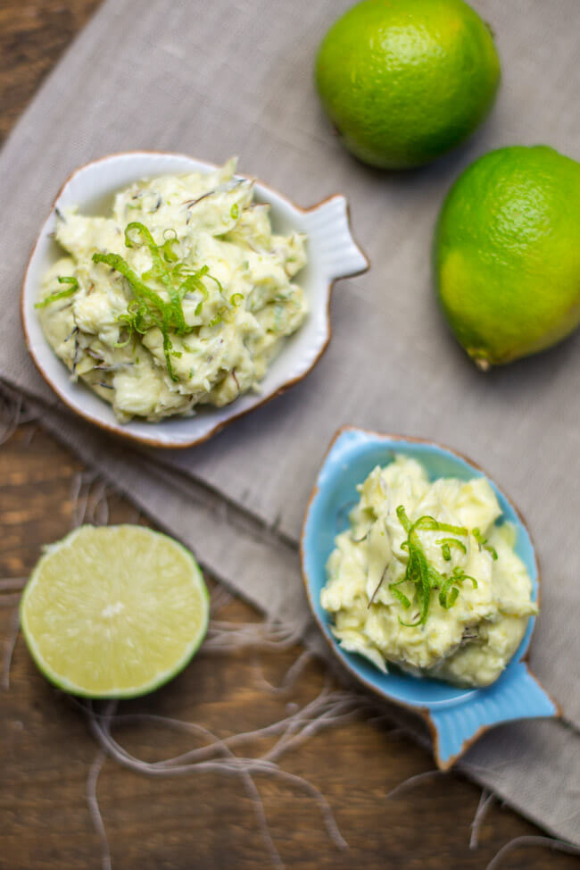 limetten chili butter kräuterbutter grillen topping