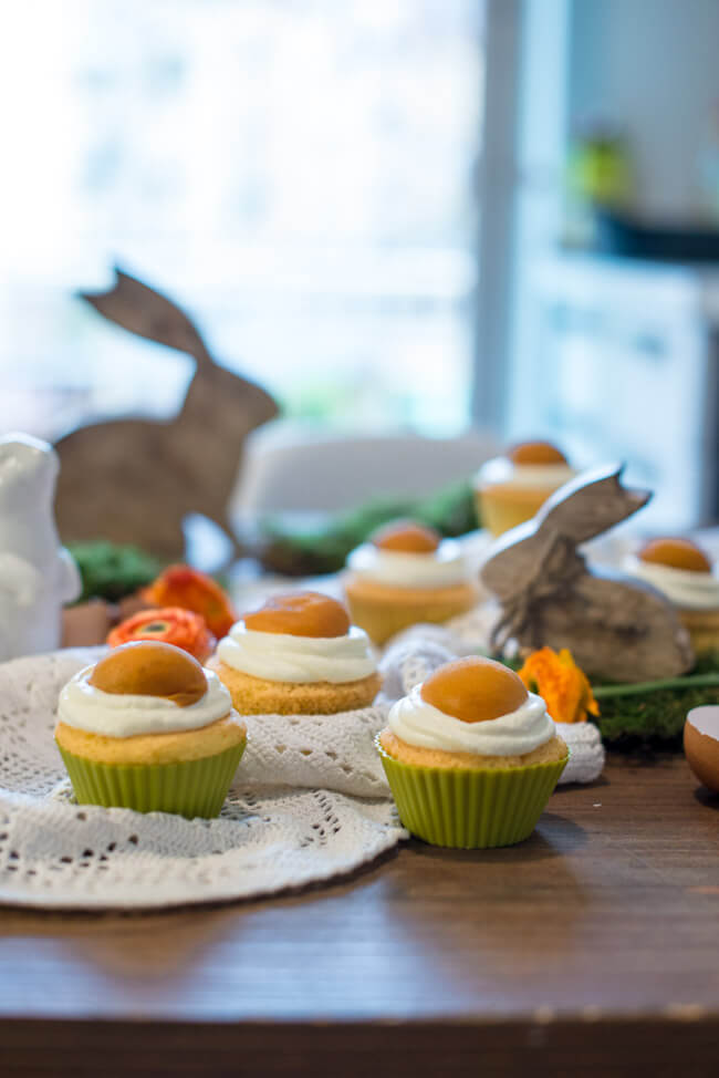 Ostern muffins spiegeleier muffins cupcakes zitronen muffins aprikose