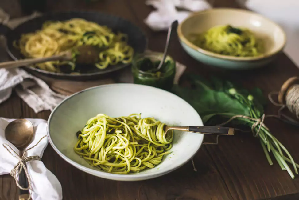 Bärlauch Pesto mit Pistazien