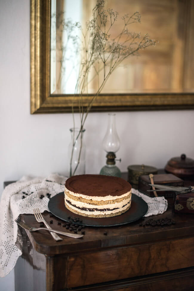 tiramisu torte kaffee bisquit mascarpone sahne creme