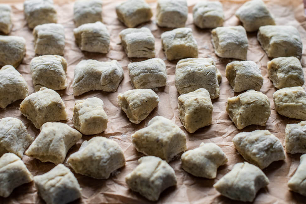 Topinambur Gnocchi selbstgemacht Pasta Schritt für Schritt