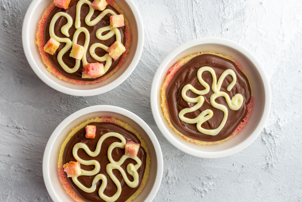 Zuppa Inglese aus Kitchen Impoaaible in Schälchen angerichtet.
