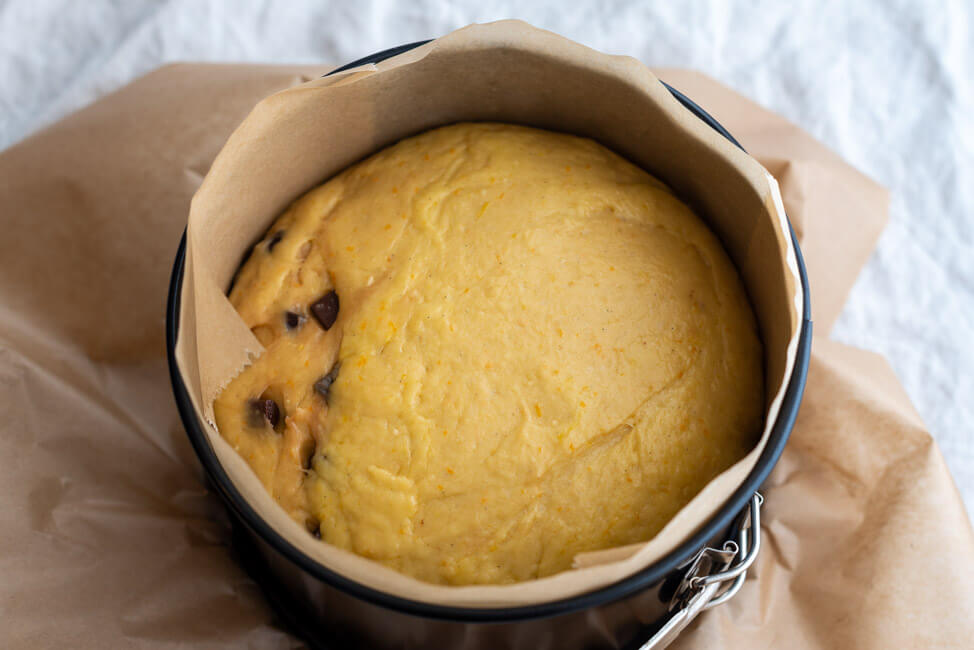 Panettone aus Kitchen Impopssible vor dem Backen.