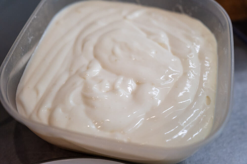 Milchcreme in Dose