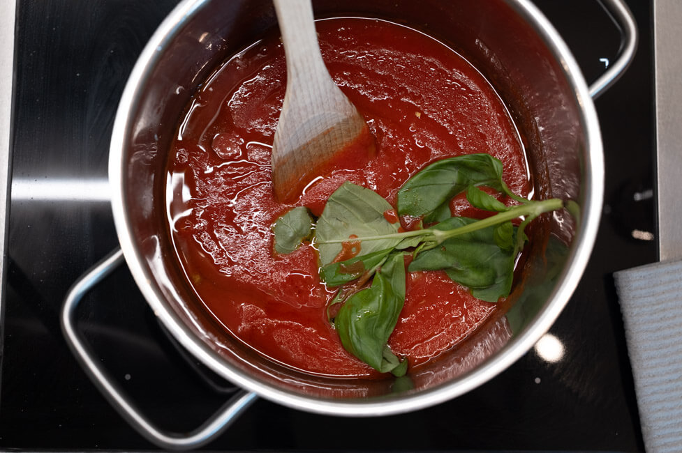 Tomatensauce für Pasta alla Norma