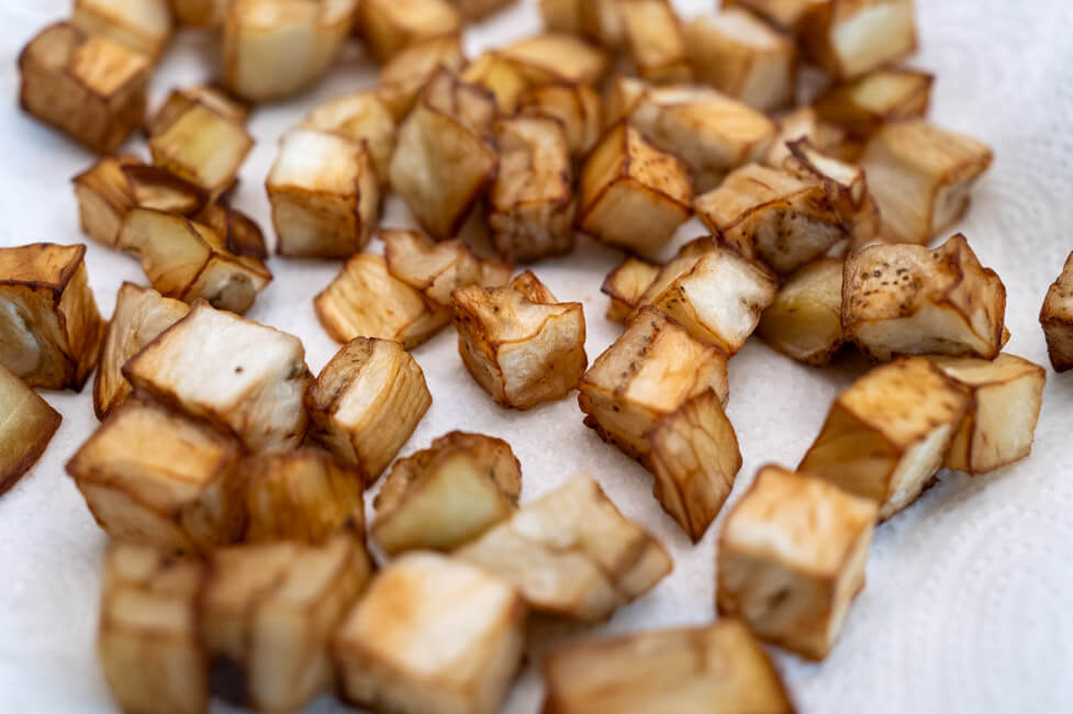 Frittierte Auberginen mit Maccheroni alla Norma