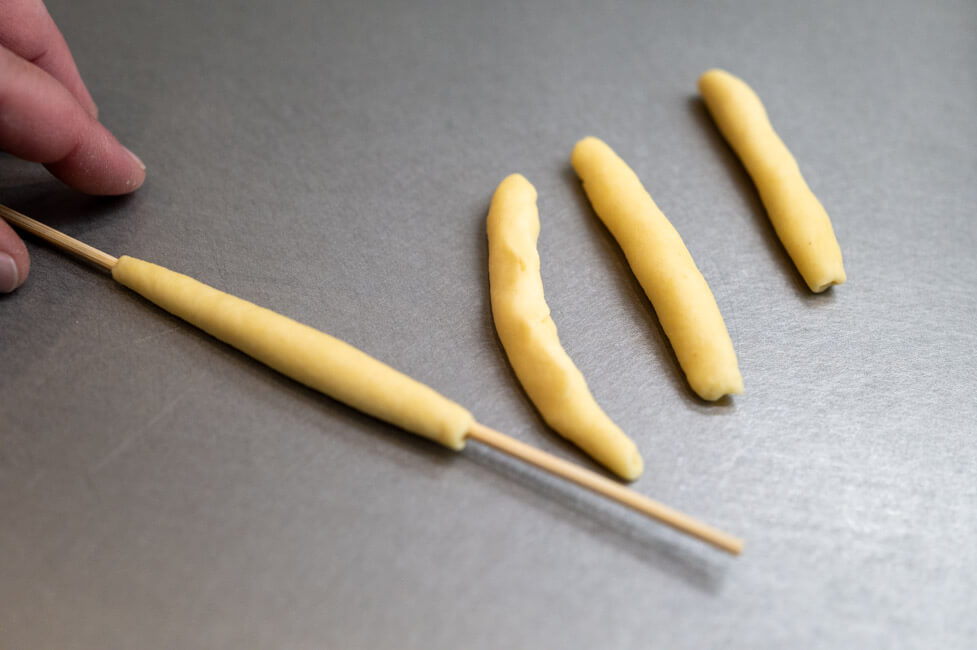 Maccheroni formen für die Pasta alla Norma