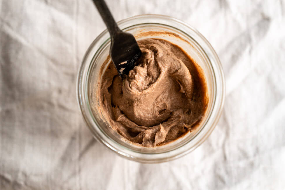 Vegetarische Foie Gras von Gabriel Kreuther in Weckglas mit Spatel