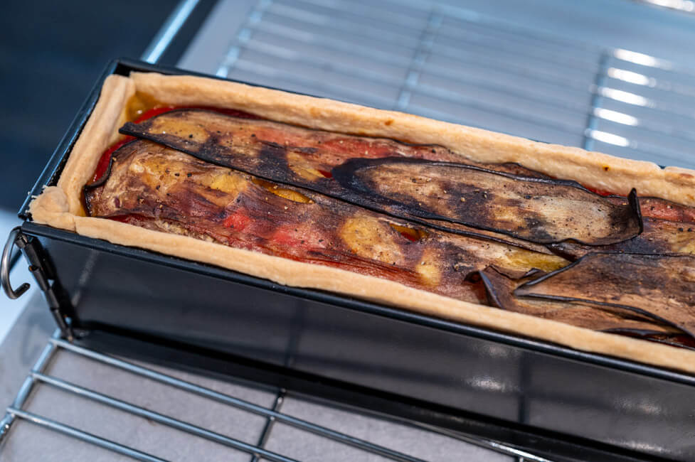 Fertig gebackene Pâté en croûte
