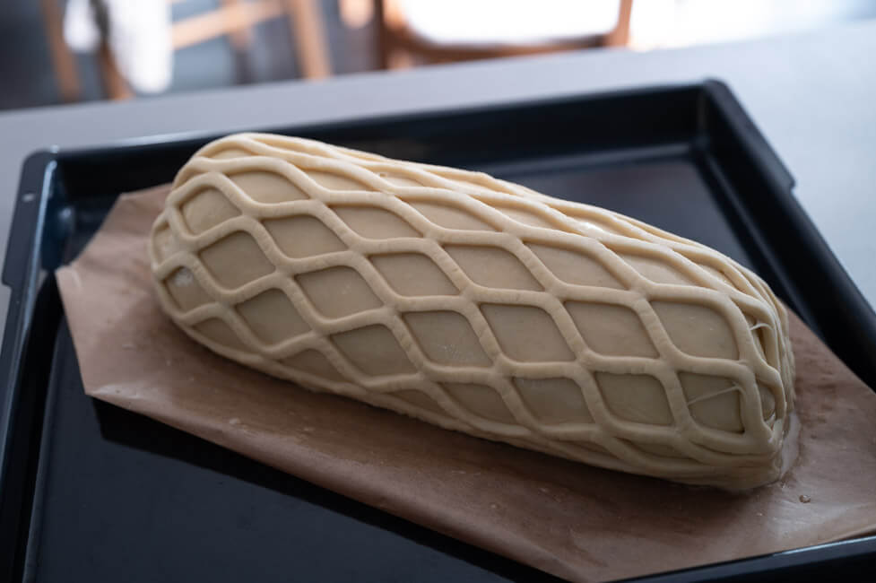 Beef Wellington mit Teiggitter