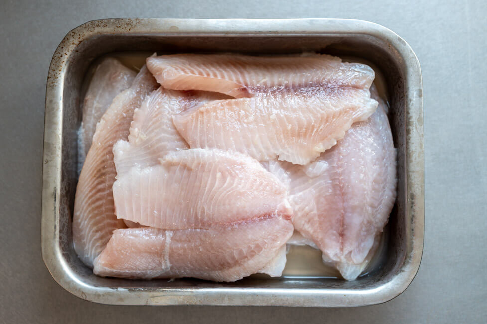 Tilapia Filet in Limettensaft eingelegt
