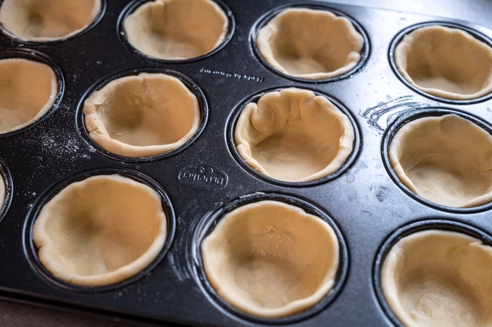 Blätterteig in Muffinblech