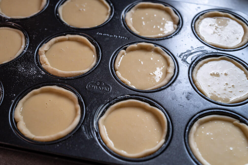 Pasteis de Nata vor dem Backen