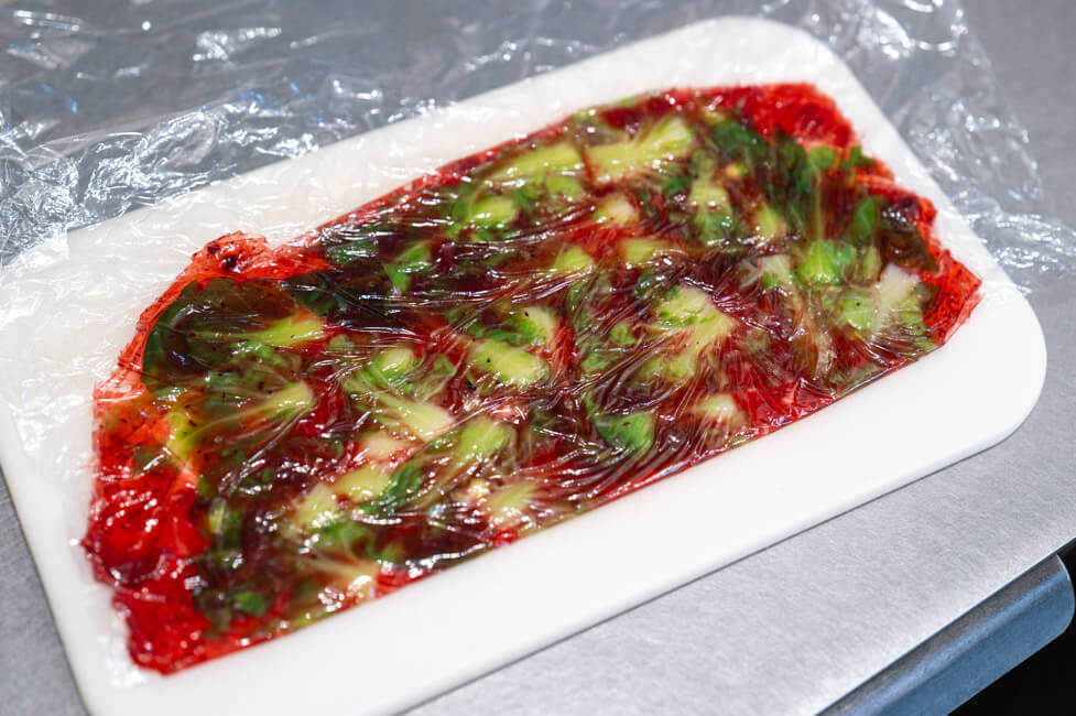 Rosenkohl Matte mit Preiselbeeren