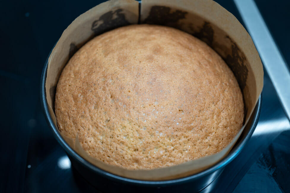 Fertig gebackener Bisquit