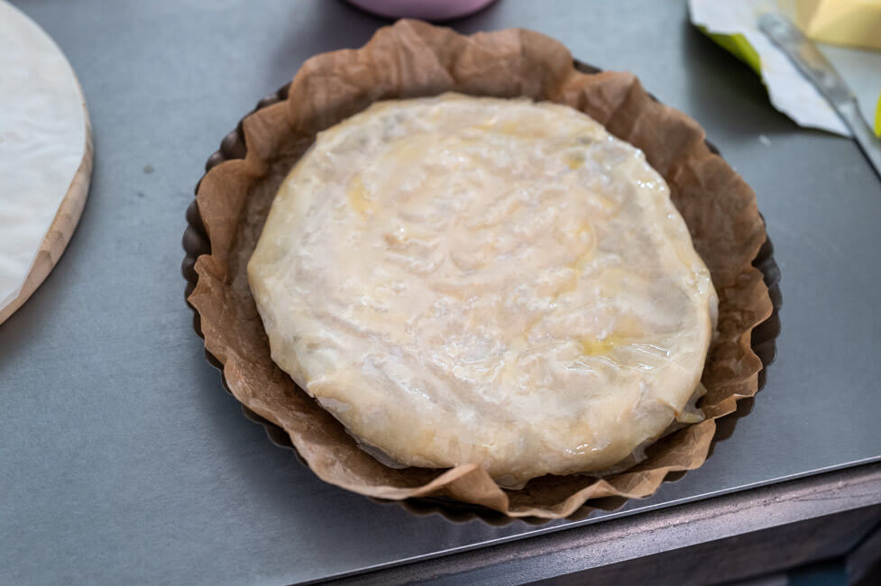 Fertig eingeschlagene Pastilla
