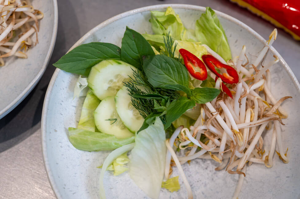 Salat Bouquet für Gang Gai Korat