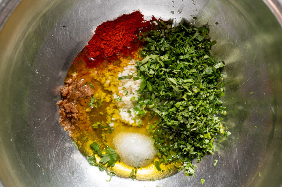 Gewürze für marokkanischen Karottensalat