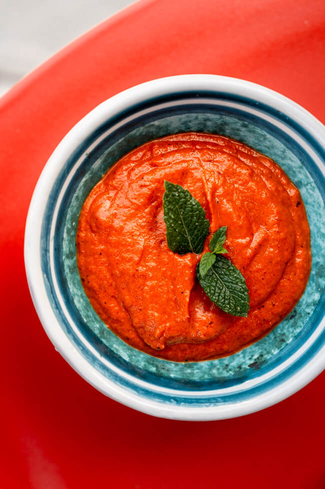 Romesco | Spanische Grillsoße mit Mandeln