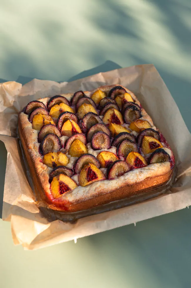 Obstkuchen mit Quark-Dinkel-Teig